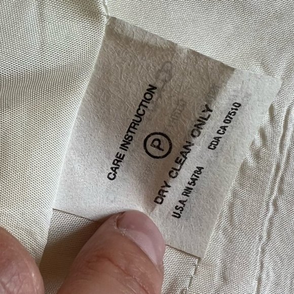 EMANUEL UNGARO 100% Silk Ivory white Formal TUXEDO VEST - Picture 9 of 15